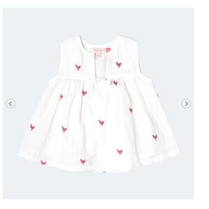 NWT - Pink Chicken; Girls Jade Top - 'Pink Chickens'. Size 10
